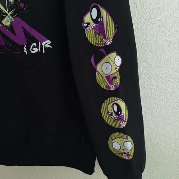 Invader Zim Hoodie Womens XS GIR Destroy You Graphic Pullover Retro Y2K 2000s - Picture 3 of 9